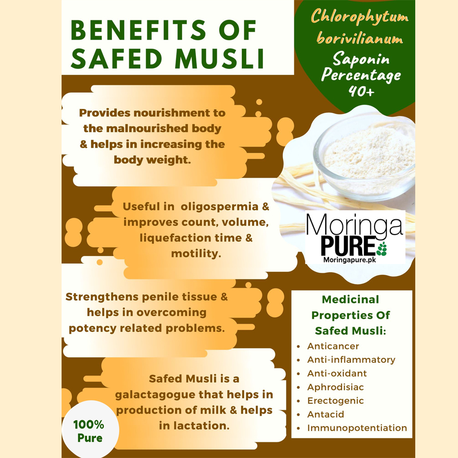 Benefits of Safaid Musli- Pakistan